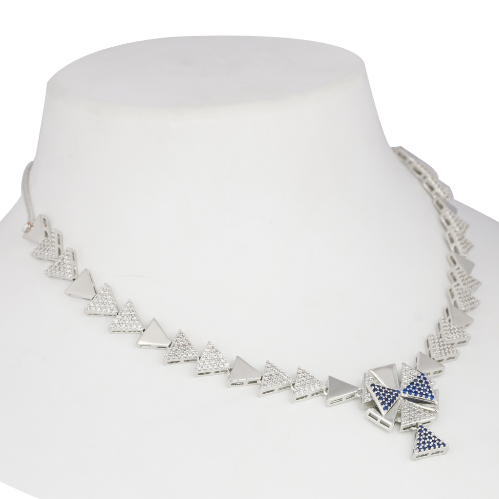 Trio Shimmer | Premium CZ Crystal Necklace Set
