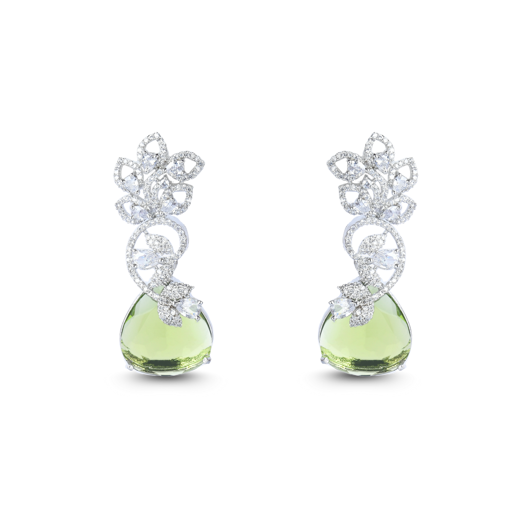 Truancy | Peridot | Luxury CZ Crystal Earring
