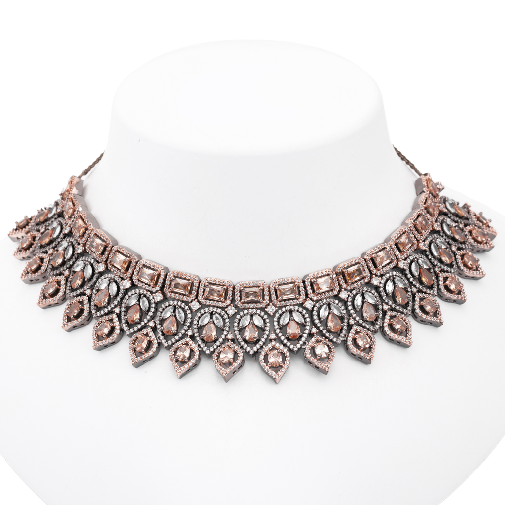 Unmounted | Luxury CZ Crystal Necklace Set