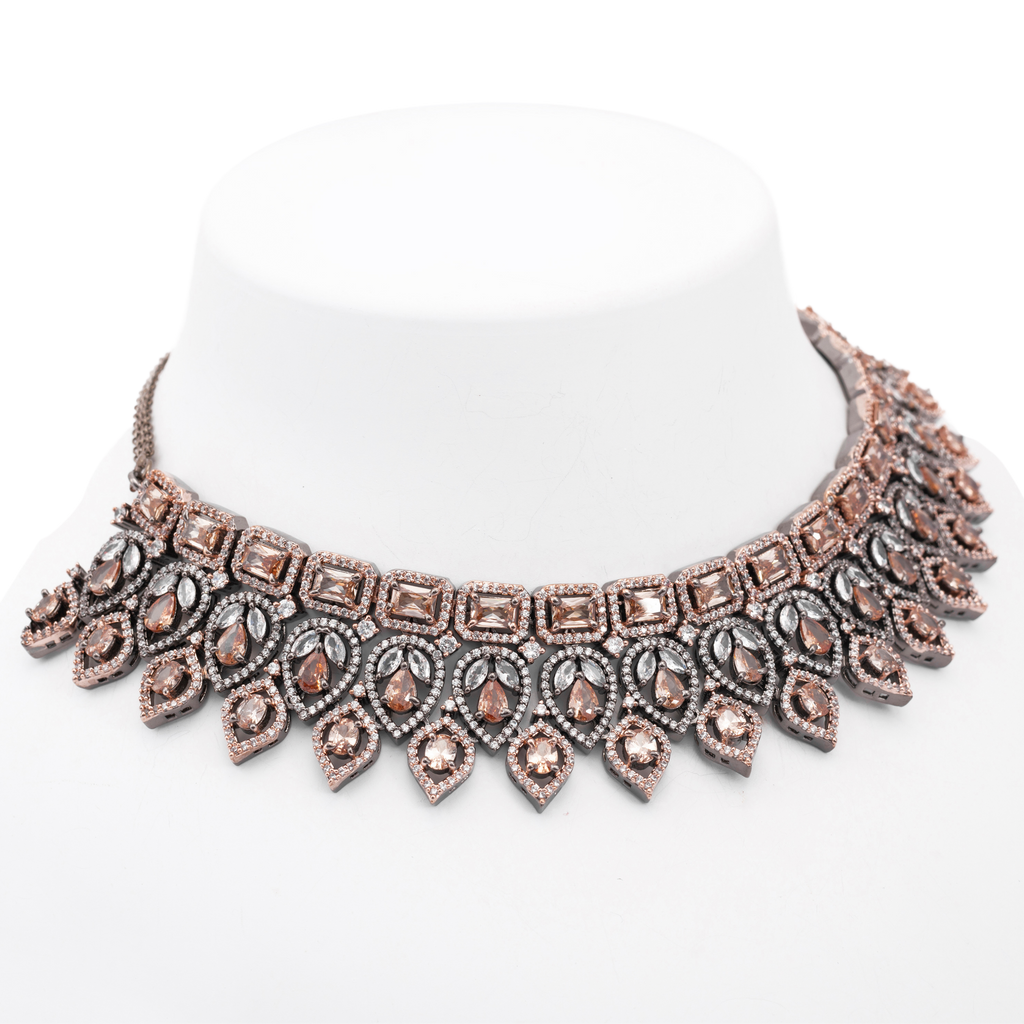 Unmounted | Luxury CZ Crystal Necklace Set