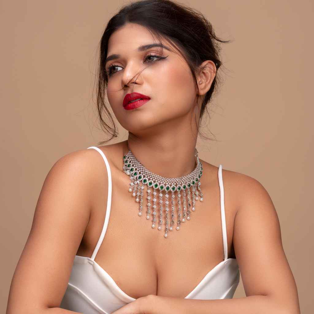 Colossal | Luxury CZ Crystal Necklace Set