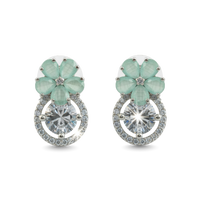 Urban Glam | Mint Green | Premium CZ Crystal Earring