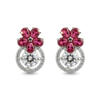 Urban Glam | Hydra Red | Premium CZ Crystal Earring