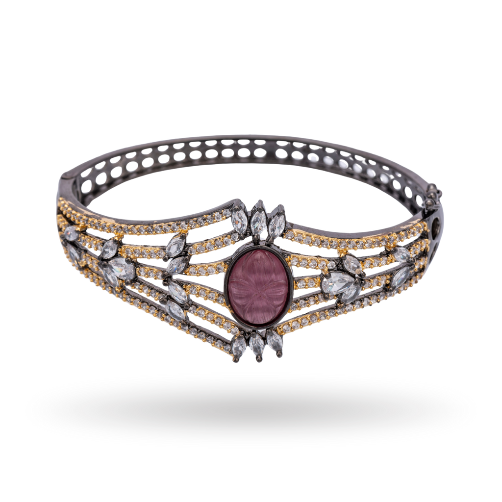 Venus | Carnelian | Signature CZ Crystal Bracelet