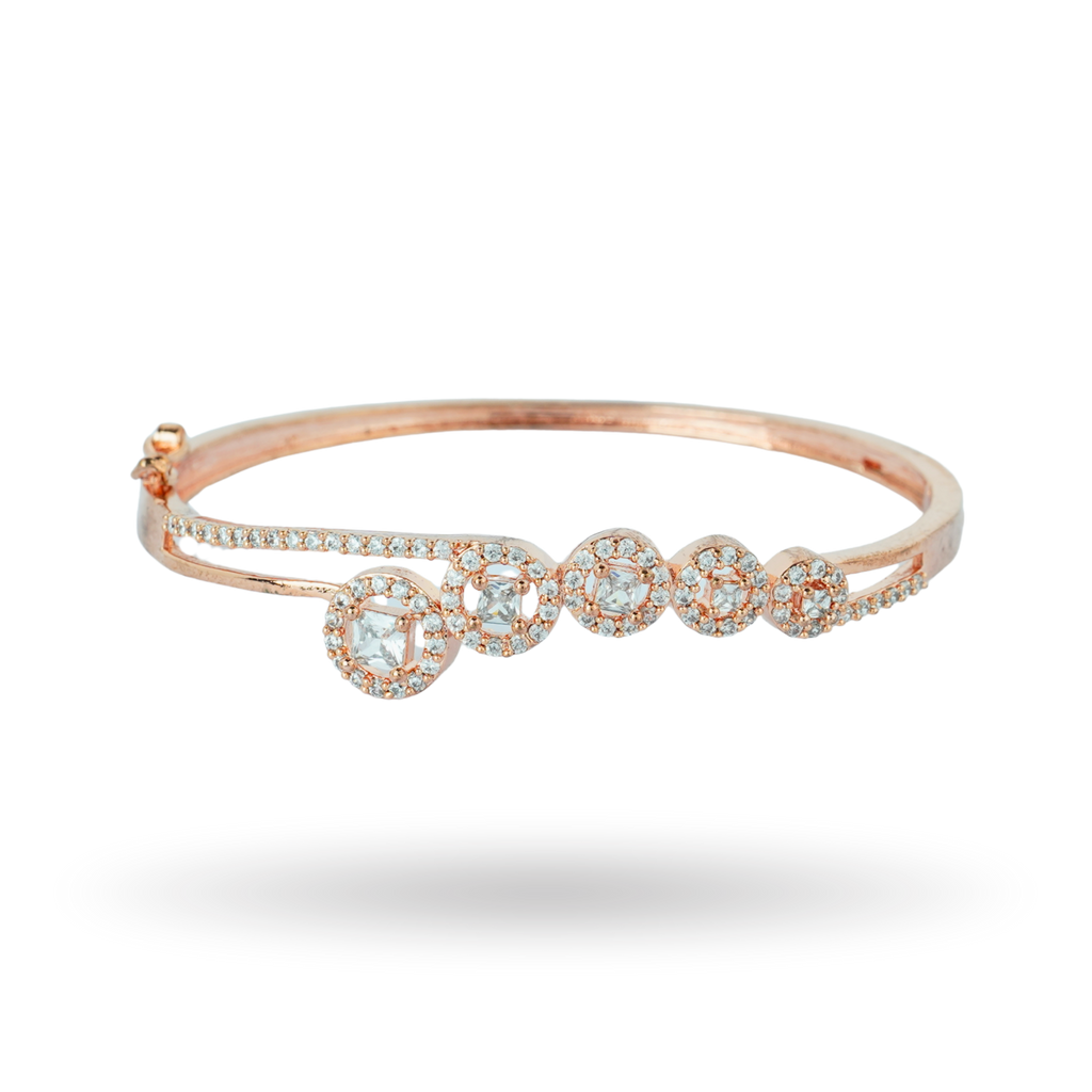 Vintage Stone | Rose Rhapsody | Premium CZ Crystal Bracelet