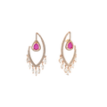 Vortex Eye | Ruby | Premium CZ Crystal Earring