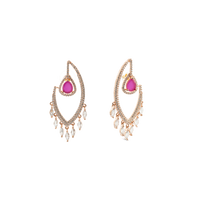 Vortex Eye | Ruby | Premium CZ Crystal Earring