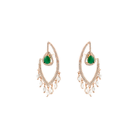Vortex Eye | Emerald | Premium CZ Crystal Earring