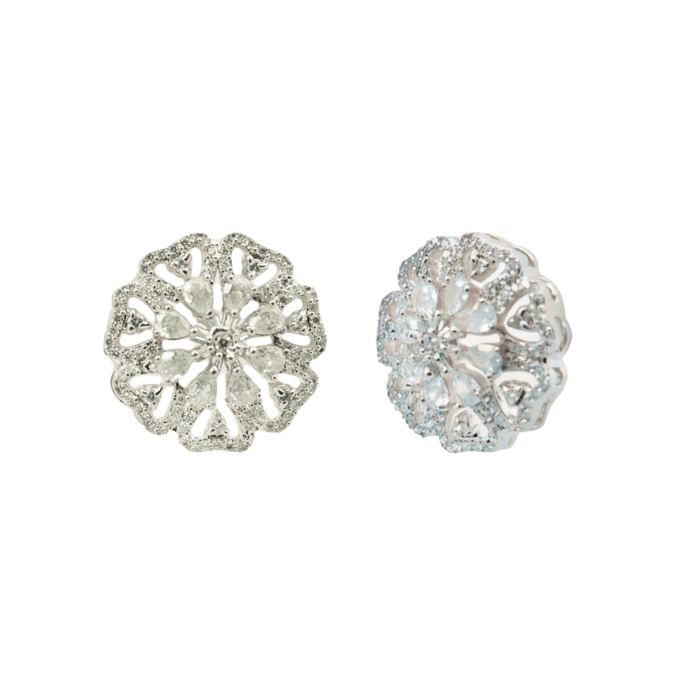 White Flora | Premium CZ Crystal Earring