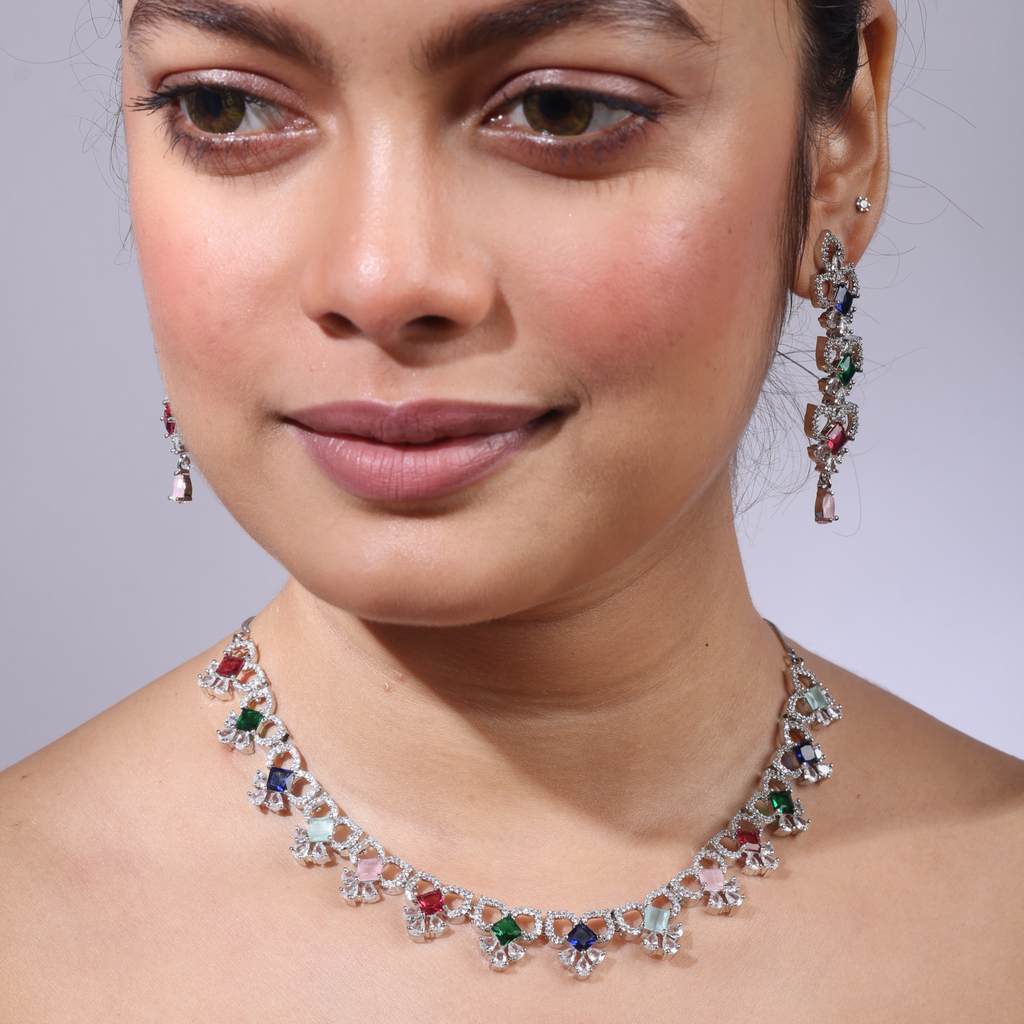 Willowfire | Premium CZ Crystal Necklace Set