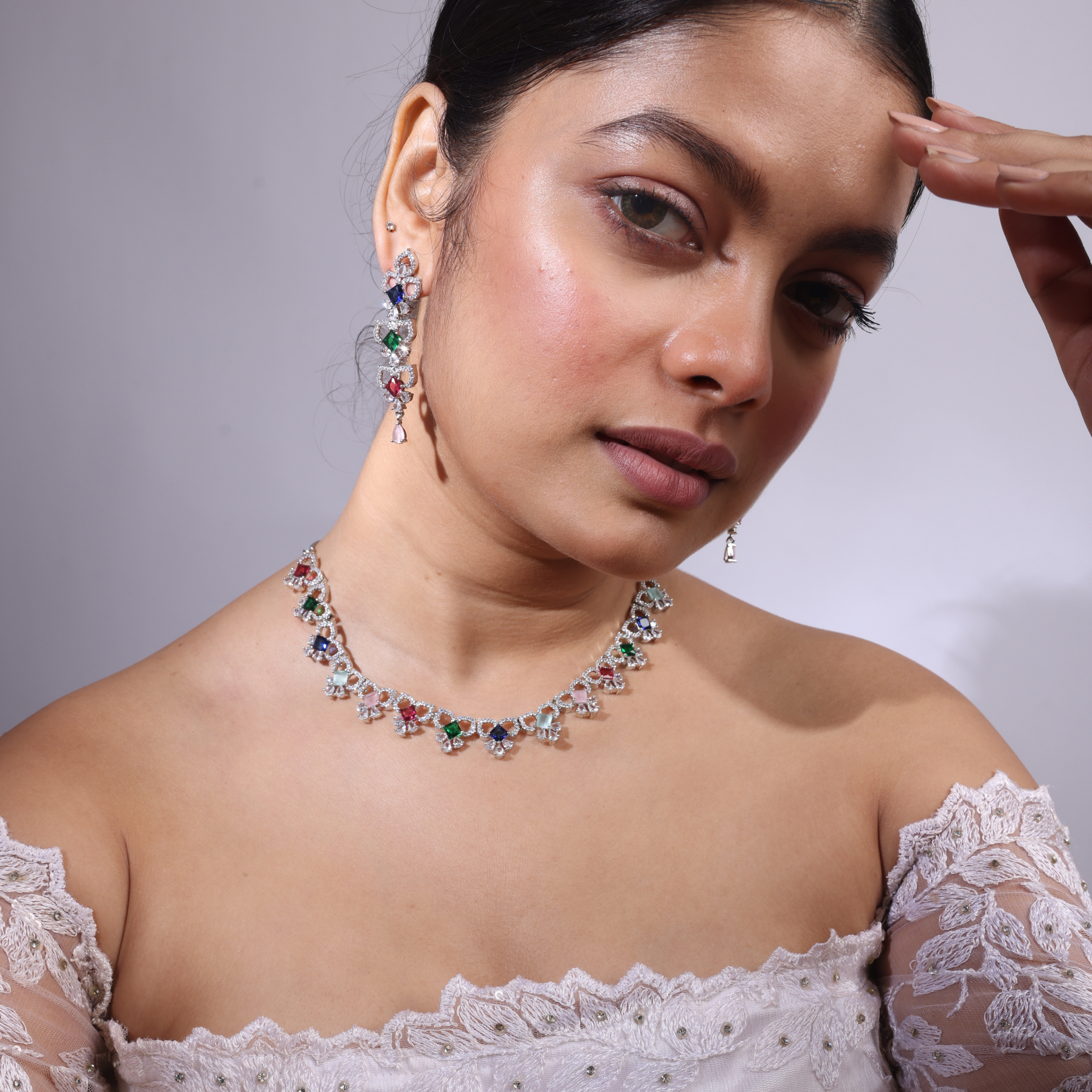 Willowfire | Premium CZ Crystal Necklace Set