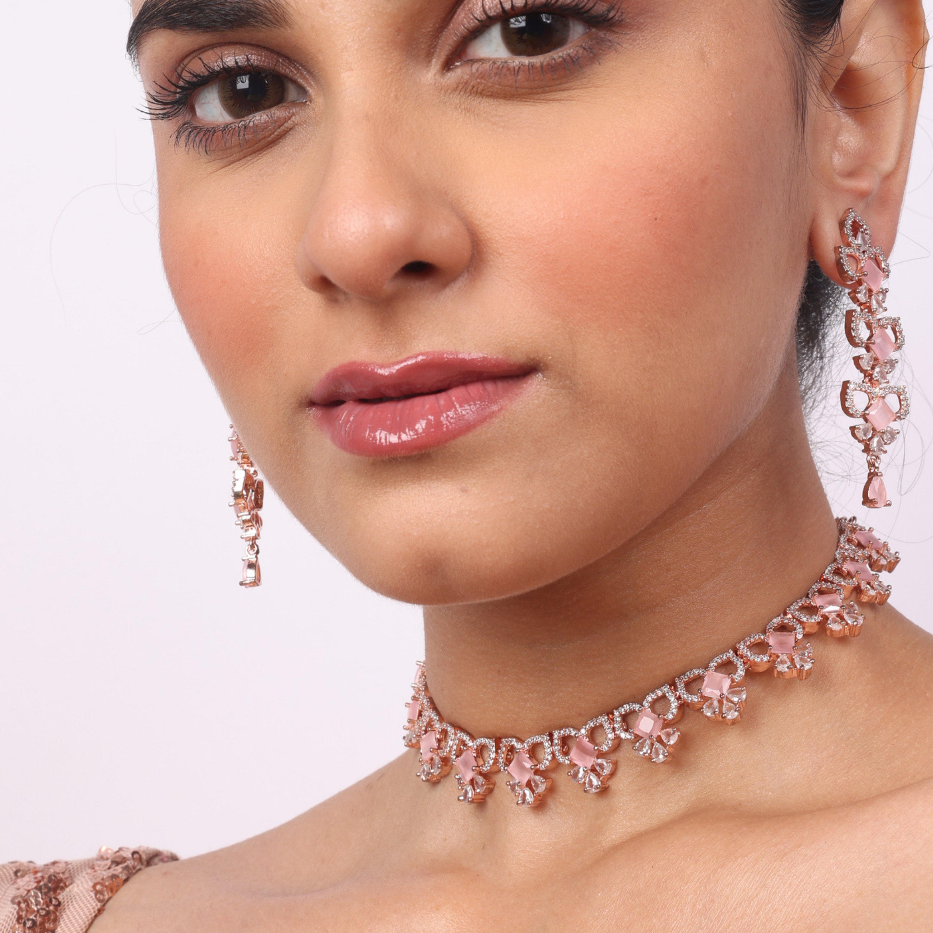 Willowfire | Premium CZ Crystal Necklace Set