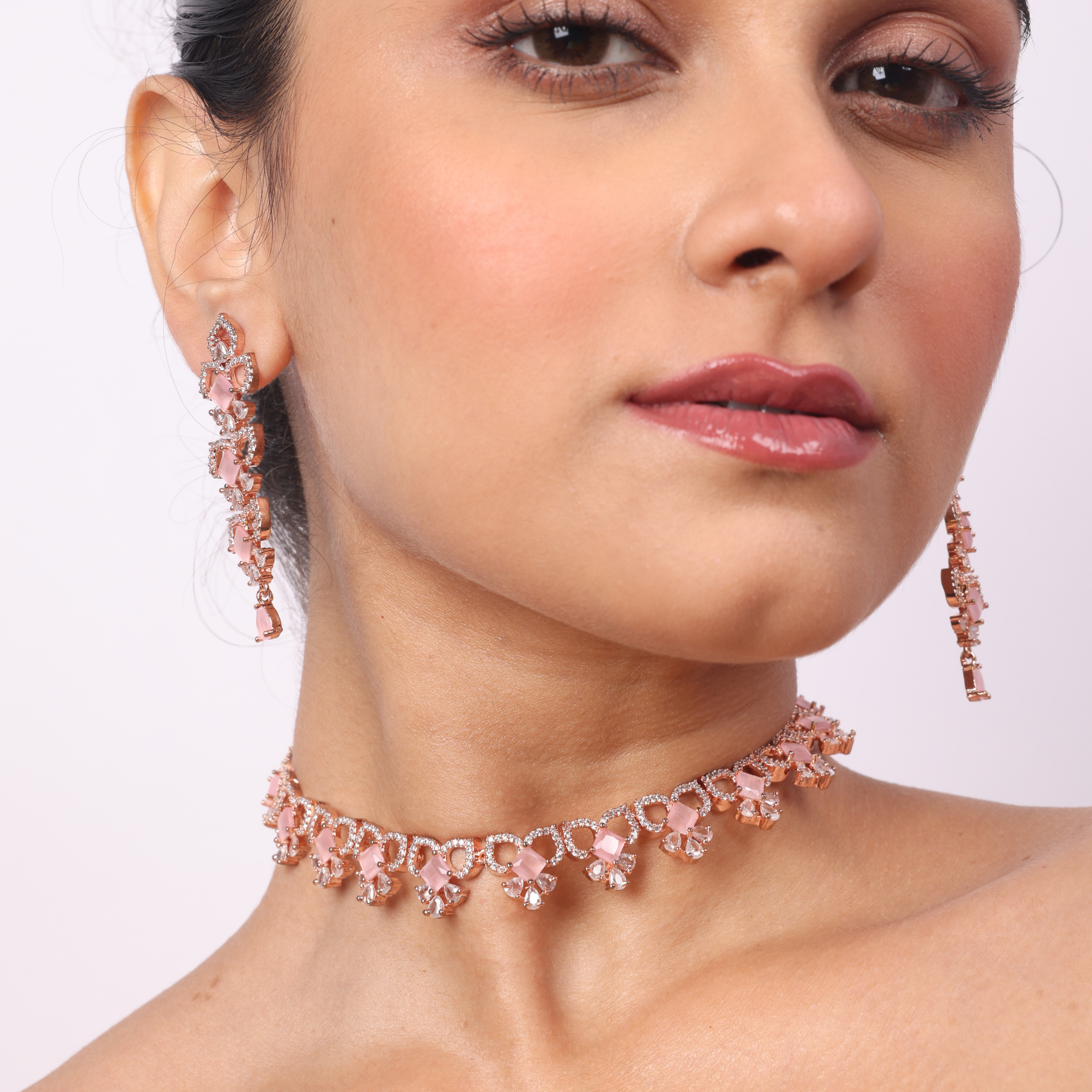 Willowfire | Premium CZ Crystal Necklace Set