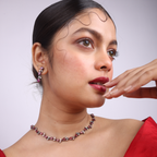 Glided Petal | Premium CZ Crystal Necklace Set