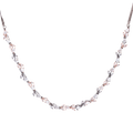 Glided Petal | White | Premium CZ Crystal Necklace Set
