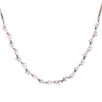 Glided Petal | White | Premium CZ Crystal Necklace Set