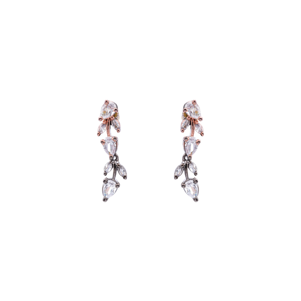 Glided Petal | Premium CZ Crystal Necklace Set