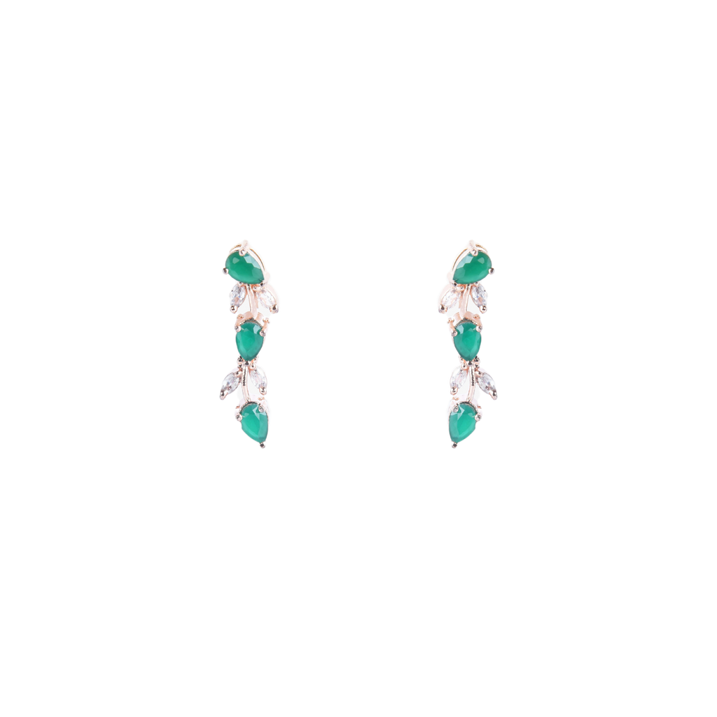 Glided Petal | Premium CZ Crystal Necklace Set