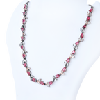 Glided Petal | Premium CZ Crystal Necklace Set