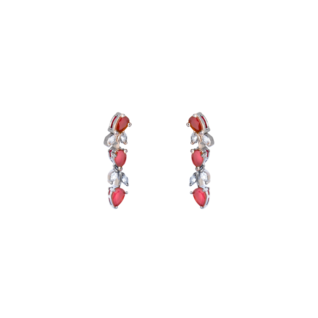 Glided Petal | Premium CZ Crystal Necklace Set