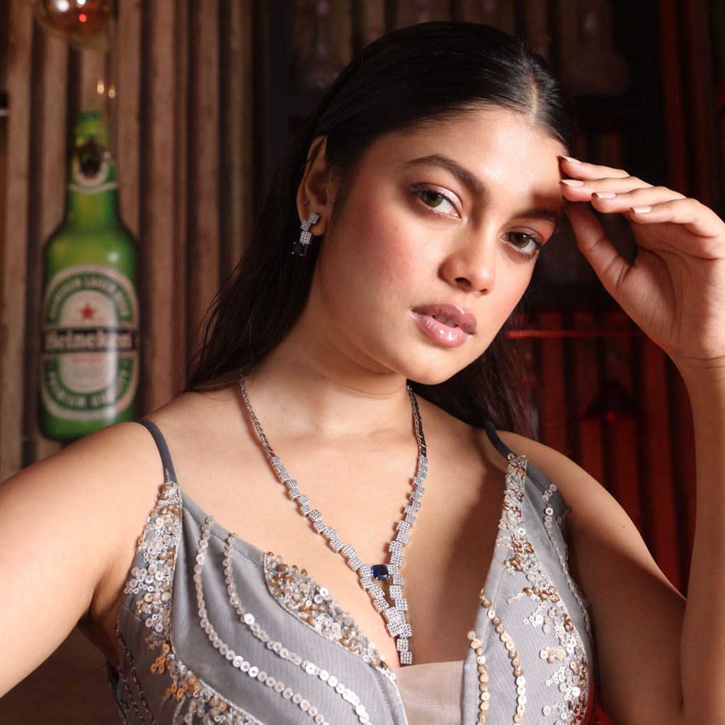 Lustrella | Signature CZ Crystal Necklace Set