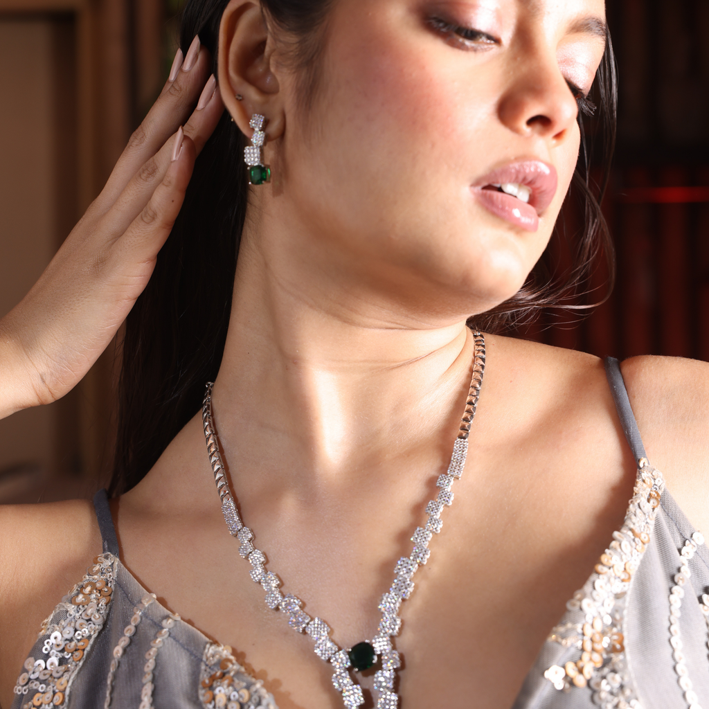 Lustrella | Signature CZ Crystal Necklace Set