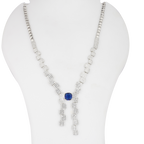 Lustrella | Sapphire | Signature CZ Crystal Necklace Set