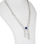 Lustrella | Sapphire | Signature CZ Crystal Necklace Set
