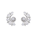 Rosy Cuff | White | Premium CZ Crystal Earring
