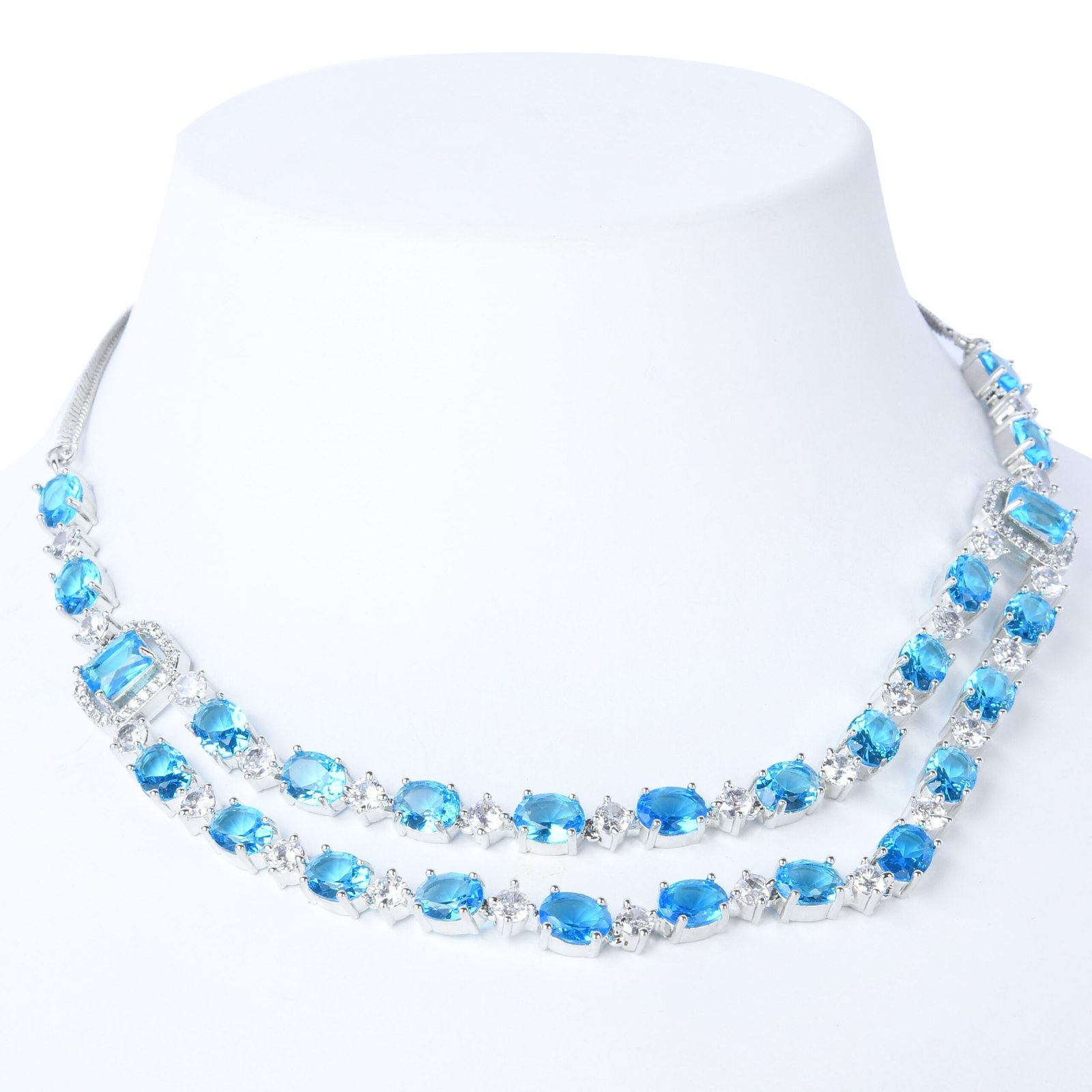 Adjunct Layered Aquamarine