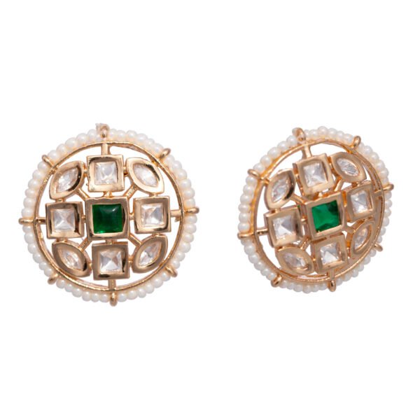 Antique Ember Studs Emerald - Image 3