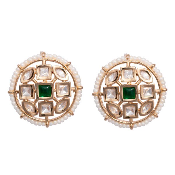Antique Ember Studs Emerald