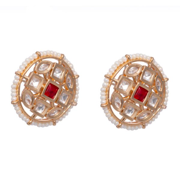 Antique Ember Studs Ruby - Image 3