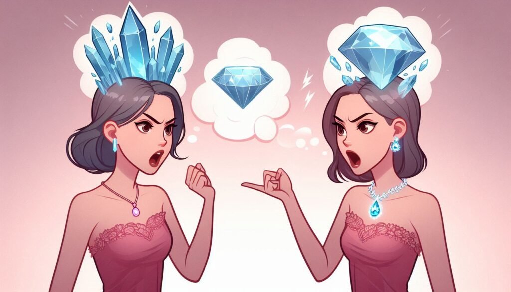 Crystals vs Natural Diamonds