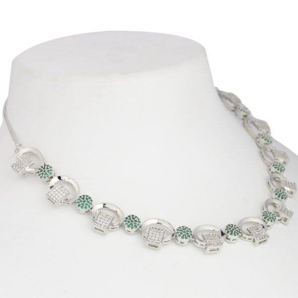 Cubic Swirl Necklace Silveen - Image 2
